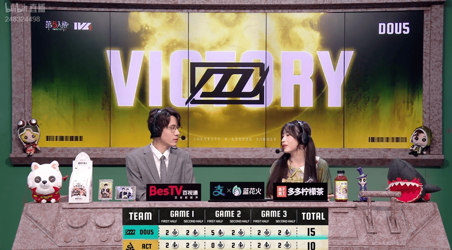 第五人格IVL：DOU5_mhxm帅气拿下四抓，助力队伍获得比赛胜利！